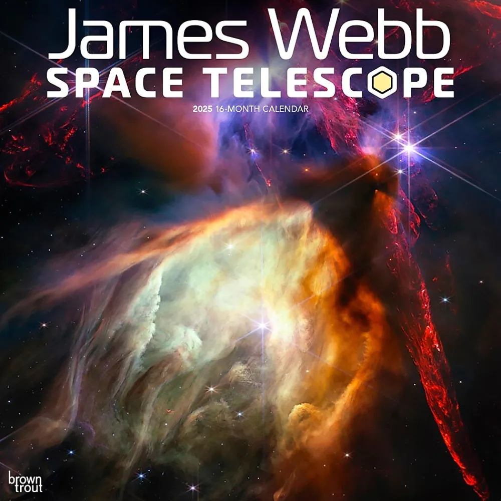 2025 Calendars|BrownTrout 2025 James Webb Space Telescope 12" x 12" Monthly Wall Calendar (9781975476465)