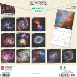 2025 Calendars|BrownTrout 2025 James Webb Space Telescope 12" x 12" Monthly Wall Calendar (9781975476465)