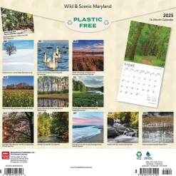 2025 Calendars|BrownTrout 2025 Maryland Wild & Scenic 12" x 12" Monthly Square Wall Calendar (9781975475192)