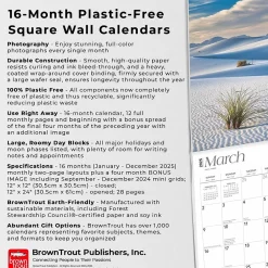 2025 Calendars|BrownTrout 2025 National Parks 12