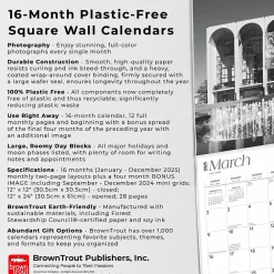 2025 Calendars|BrownTrout 2025 New York City Black & White 12