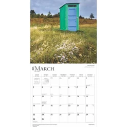 2025 Calendars|BrownTrout 2025 Outhouses 12