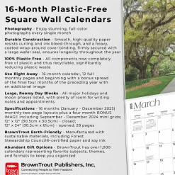 2025 Calendars|BrownTrout 2025 Palmetto State South Carolina Places 12