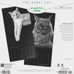 2025 Calendars|BrownTrout 2025 Portrait Series: The Regal Cat 12" x 12" Monthly Wall Calendar (9781975476809)