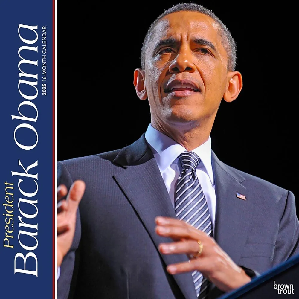2025 Calendars|BrownTrout 2025 President Barack Obama 12" x 12" Monthly Wall Calendar (9781975475550)