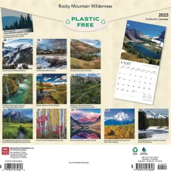 2025 Calendars|BrownTrout 2025 Rocky Mountain Wilderness 12" x 12" Monthly Wall Calendar (9781975475628)