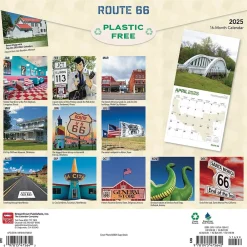 2025 Calendars|BrownTrout 2025 Route 66 12" x 24" Monthly Square Wall Calendar, (9781975475642)