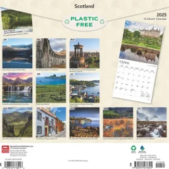 2025 Calendars|BrownTrout 2025 Scotland 12" x 12" Monthly Wall Calendar (9781975477691)