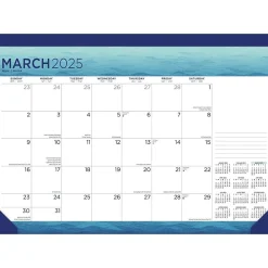 2025 Calendars|BrownTrout 2025 Seaside Currents 17" x 12" Monthly Desk Pad Calendar (9781975481285)