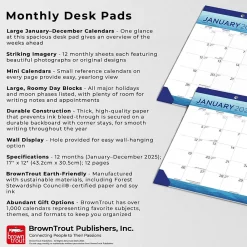 2025 Calendars|BrownTrout 2025 Seaside Currents 17