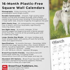 2025 Calendars|BrownTrout 2025 Siberian Huskies 12