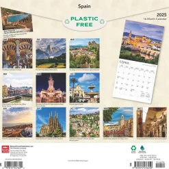 2025 Calendars|BrownTrout 2025 Spain 12" x 12" Monthly Square Wall Calendar (9781975476250)
