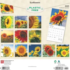 2025 Calendars|BrownTrout 2025 Sunflowers 12" x 12" Monthly Square Wall Calendar (9781975477837)
