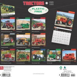 2025 Calendars|BrownTrout 2025 Tractors 12" x 12" Monthly Square Wall Calendar (9781975477868)