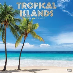 2025 Calendars|BrownTrout 2025 Tropical Islands 12" x 12" Monthly Wall Calendar (9781975477899)