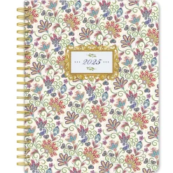 2025 Planners|BrownTrout 2025 Tuscan Delight 6" x 7.75" Weekly Desk Planner, Paper Cover, Multicolored (9781975480615)