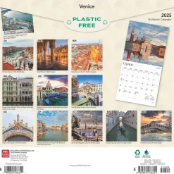 2025 Calendars|BrownTrout 2025 Venice 12" x 12" Monthly Wall Calendar (9781975476311)