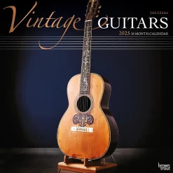 2025 Calendars|BrownTrout 2025 Vintage Guitars 12" x 12" Monthly Wall Calendar (9781975478018)
