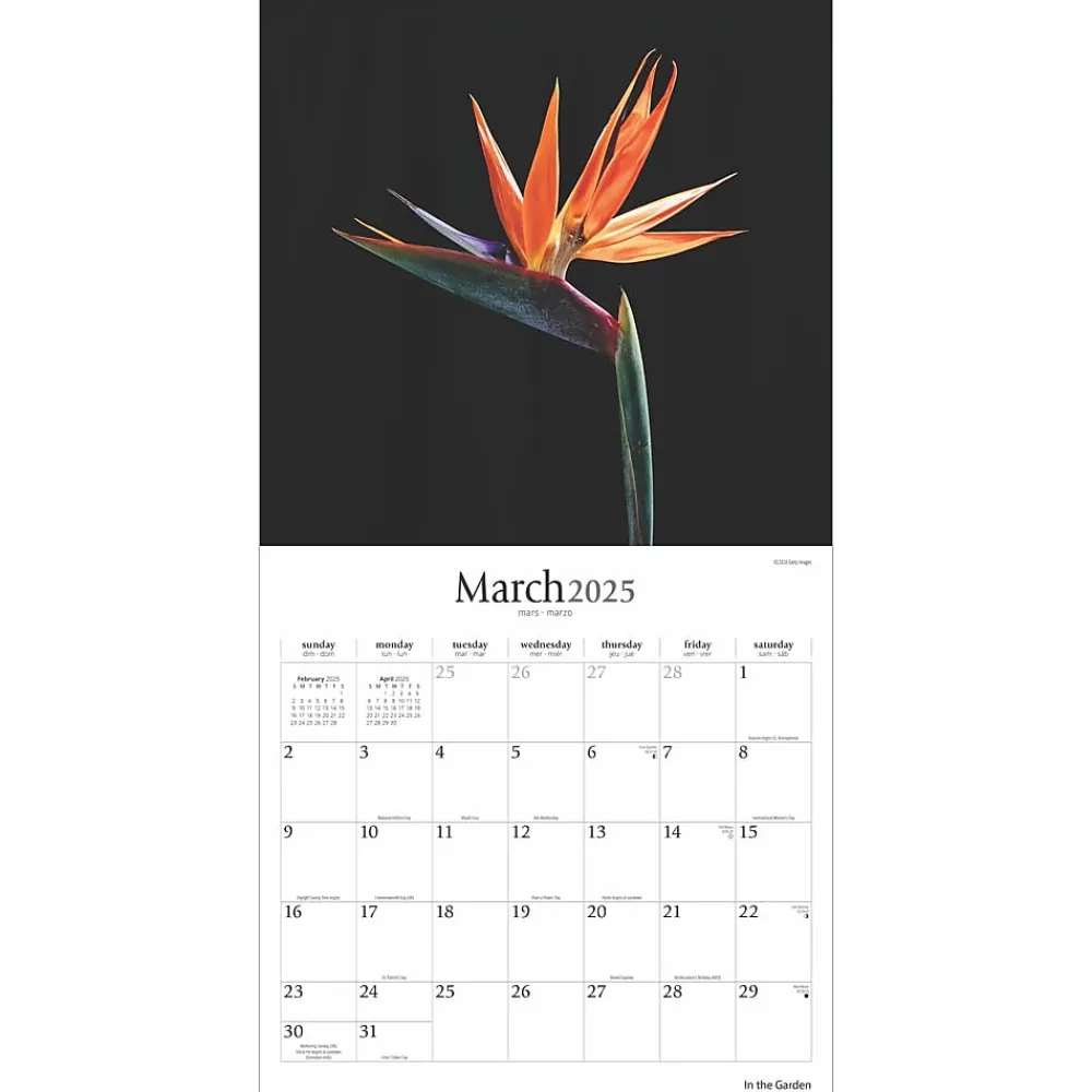 2025 Calendars|Brush Dance 2025 In the Garden 12" x 12" Monthly Wall Calendar (9781975478568)