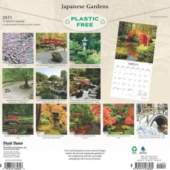 2025 Calendars|Brush Dance 2025 Japanese Gardens 12" x 12" Monthly Wall Calendar (9781975478582)