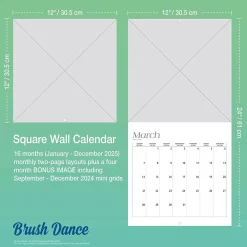 2025 Calendars|BrownTrout 2025 Brush Dance Points of Light 12