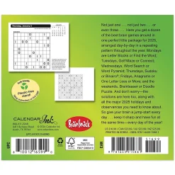 2025 Calendars|Cal Ink 2025 Brain Games 6" x 5" Day-to-Day Desktop Box Calendar (9781645915881)