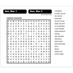 2025 Calendars|Cal Ink 2025 Word Search 6