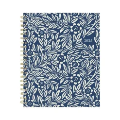 2025 Planners|Cambridge 2025 Blockprint 8.5" x 11" Weekly & Monthly Planner, Cotton Cover, Blue/White (1724-905-25)