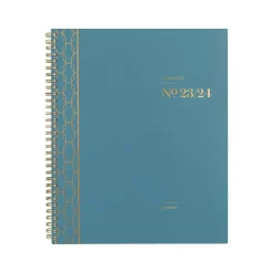 Academic Planners|Cambridge 2023-2024 WorkStyle Balance 8.5" x 11" Academic Weekly & Monthly Planner, Teal/Gold (1606-905A-12-24)