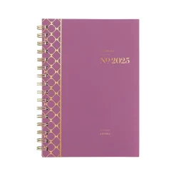 2025 Planners|Cambridge 2025 WorkStyle Balance 5.5" x 8.5" Weekly & Monthly Planner, Poly Cover, Red Violet/Gold (1606-200-59-25)