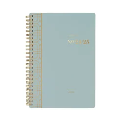Academic Planners|Cambridge 2024-2025 WorkStyle Classic 5.5" x 8.5" Academic Weekly & Monthly Planner, Plastic Cover, Mellow Frost