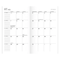 Academic Planners|Cambridge 2024-2026 WorkStyle Mellow Frost 3.5" x 6.25" Academic Monthly Planner, Paper Cover, Teal/Gold (1606-021A-46-25)