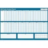 2025 Calendars|ComplyRight 2025 36" x 24" Yearly Dry Erase Wall Calendar, Vacation, Blue/White (J1712)