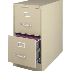 File Cabinets*Hirsh 25" Deep Vertical File Cabinet, Legal, 2-Drawer, Putty