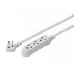 360 Electrical Habitat Modern Collection 8' Extension Cord, 3-Outlet, Titanium (360417-TI-8ES)