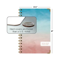 Academic Planners|Excello Global Products 2024-2025 Blue Pink Gradient 5.5