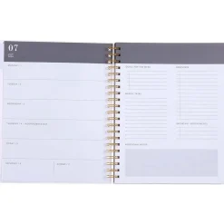 Academic Planners|Gartner Studios 2024-2025 Pink Palm Tree 9.13" x 11.3" Academic Weekly & Monthly Planner, Plastic Cover, Pink (175671)