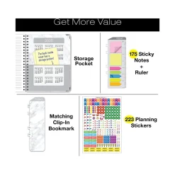 Academic Planners|Global Printed Products 2024-2025 Marble 8.5
