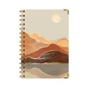 Academic Planners|Global Printed Products 2024-2025 Golden Desert 5.5" x 8" Academic Weekly & Monthly Planner, Paper Cover, Multicolor