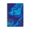 Academic Planners|Global Printed Products 2024-2025 Blue Marble 5.5" x 8" Academic Weekly & Monthly Planner, Paper Cover, Blue/Gold (AY24-07-S)