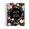 Academic Planners|Global Printed Products 2024-2025 Floral Pink 8.5" x 11" Academic Weekly & Monthly Planner, Plastic Cover, Multicolor