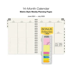 2025 Planners|Global Printed Products 2024-2025 Pick Your Own 8.5" x 11" Academic Weekly & Monthly Planner, Vinyl Cover, Assorted Colors