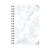 2025 Planners|Global Printed Products 2025 5.5" x 8" Weekly & Monthly Planner, Paperboard Cover, White/Gray (SPLS25-58-04)