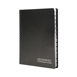 2025 Planners|Global Printed Products 2025 8.5" x 11" Weekly & Monthly Appointment Planner, Paper Cover, Black (APPT-CY25-8511)
