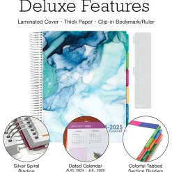 Academic Planners|Global Printed Products 2024-2025 Deluxe Teacher 8.5" x 11" Academic Year Planner, Laminated Cover, Multicolor (DTP-AY24-0002)