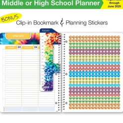 Academic Planners|Global Printed Products 2024-2025 8.5" x 11" Academic Year Planner, Paper Cover, Multicolor (AY24SM851105-CP)