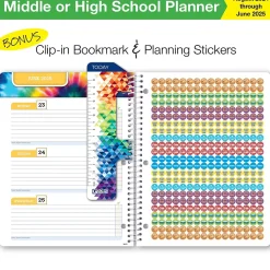 Academic Planners|Global Printed Products 2024-2025 8.5" x 11" Academic Year Planner, Paper Cover, Multicolor (AY24SB851101-CP)