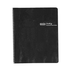 2025 Planners|House of Doolittle 2025 8.5" x 11" Daily 8-Person Group Practice Planner, Faux Leather Cover, Black (28102-25)