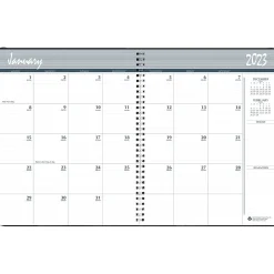 Academic Planners|House of Doolittle 2023-2024 8.5" x 11" Monthly Planner, Black (2620-02-23)
