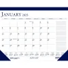 2025 Calendars|House of Doolittle 2025 18.5" x 13" Monthly Desk Pad Calendar, White/Blue (1646-25)
